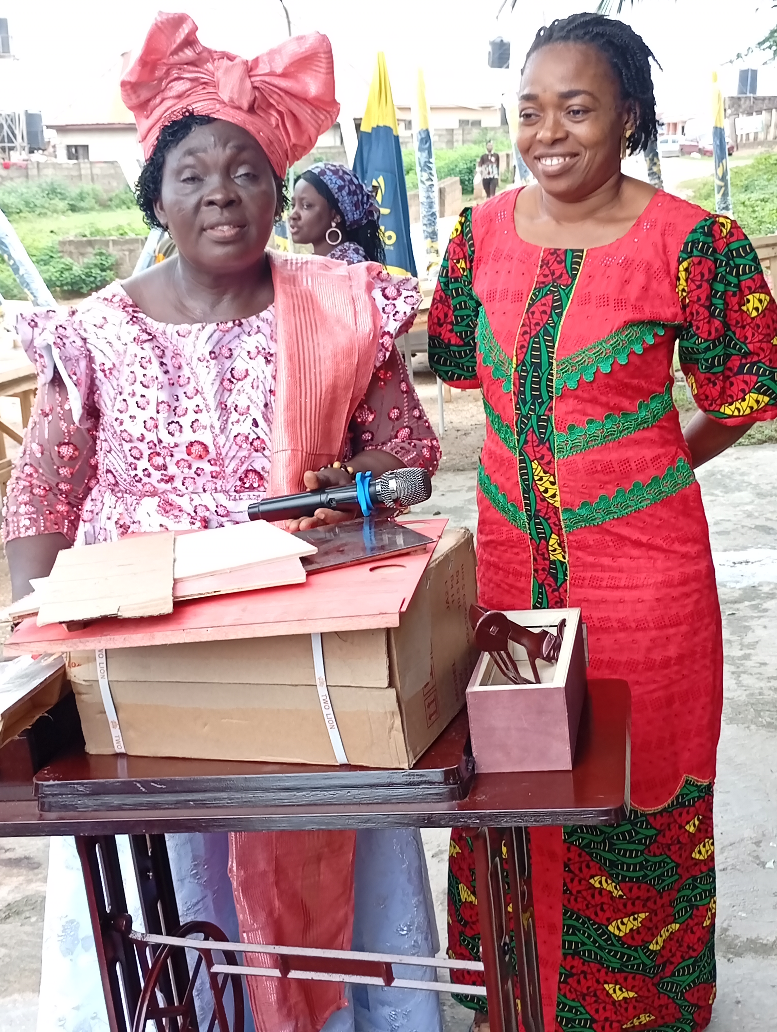 Women with sewing machines